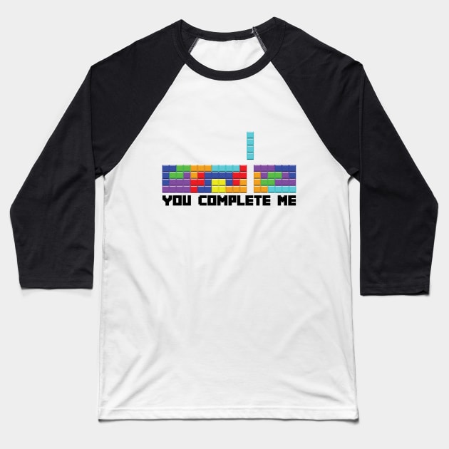 You Complete Me Baseball T-Shirt by WinterWolfDesign